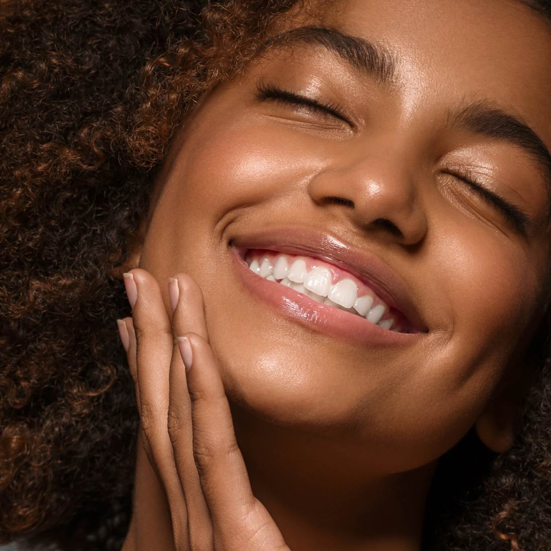 African american woman's face